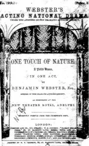 One Touch of Nature: A Petite Drama, in One Act — Benjamin Webster cover