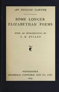 Some Longer Elizabethan Poems — Anonymous cover