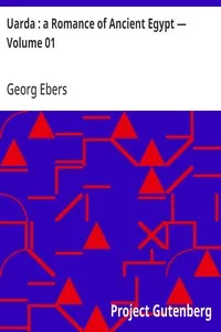 Uarda : a Romance of Ancient Egypt — Volume 01 — Georg Ebers cover