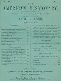 The American Missionary — Volume 34, No. 04, April, 1880 cover