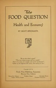 The Food Question: Health and Economy cover