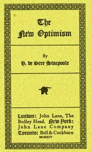 The New Optimism — H. De Vere (Henry De Vere) Stacpoole cover