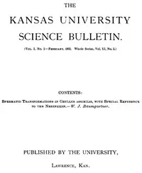 The Kansas University Science Bulletin, Vol. I, No. 2, February, 1902 cover