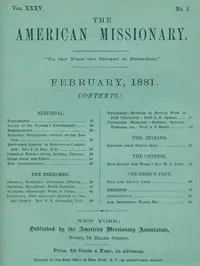 The American Missionary — Volume 35, No. 2, February, 1881 — Various cover