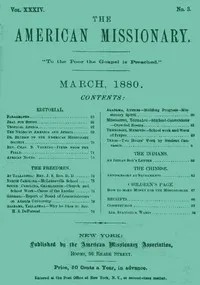 The American Missionary — Volume 34, No. 3, March, 1880 — Various cover