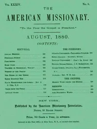 The American Missionary — Volume 34, No. 8, August, 1880 — Various cover