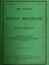 The Journal of Prison Discipline and Philanthropy, January, 1863 cover