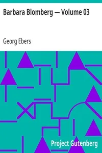 Barbara Blomberg — Volume 03 — Georg Ebers cover