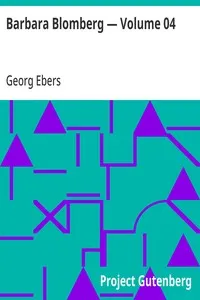 Barbara Blomberg — Volume 04 — Georg Ebers cover