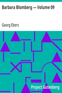 Barbara Blomberg — Volume 09 — Georg Ebers cover