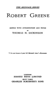 Robert Greene: [Six Plays] — Robert Greene cover