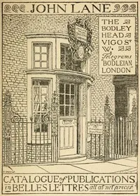 List of Books in Belles Lettres Published by John Lane, The Bodley Head, 1895 — Bodley Head (Firm) cover
