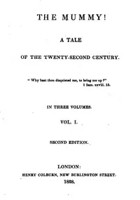 The Mummy! A Tale of the Twenty-Second Century cover