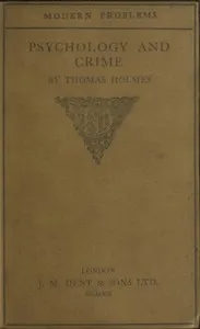 Psychology and Crime — Thomas Holmes cover