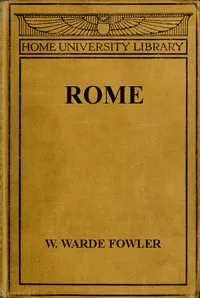 Rome — W. Warde (William Warde) Fowler cover