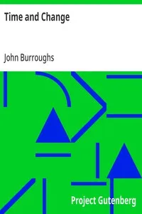 Time and Change — John Burroughs cover