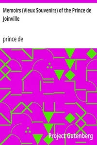 Memoirs (Vieux Souvenirs) of the Prince de Joinville — François-Ferdinand-Philippe-Louis-Marie d'Orléans, prince de Joinville cover