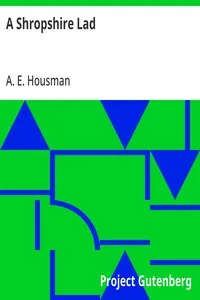 A Shropshire Lad — A. E. (Alfred Edward) Housman cover