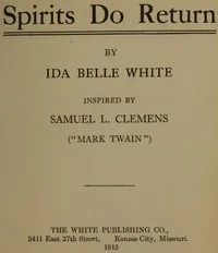 Spirits do return cover