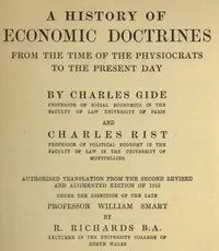 A history of economic doctrines : $b from the time of the physiocrats to the present day cover
