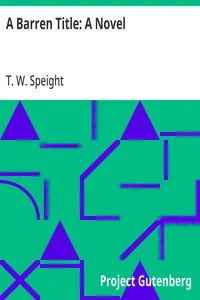 A Barren Title: A Novel — T. W. (Thomas Wilkinson) Speight cover