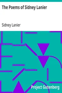 The Poems of Sidney Lanier cover