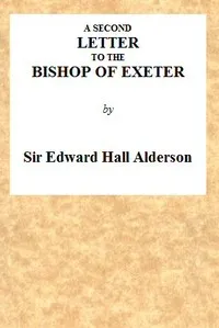 A Second Letter to the Bishop of Exeter — Edward Hall, Sir Alderson cover