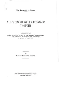 A History of Greek Economic Thought — Albert Augustus Trever cover