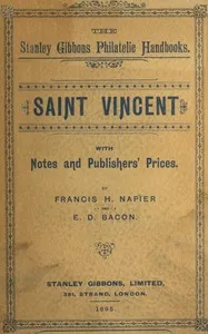 Saint Vincent, with notes and publishers' prices — Francis John Hamilton Scott Napier cover