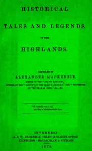 Historical Tales and Legends of the Highlands — Anonymous cover