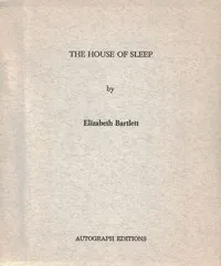 The House of Sleep — Elizabeth Bartlett cover