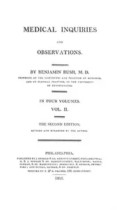 Medical Inquiries and Observations, Vol. 2: The Second Edition, Revised and Enlarged by the Author cover