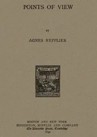 Points of View — Agnes Repplier cover