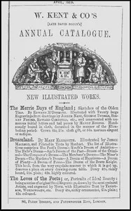 W. Kent & Co's Annual Catalogue, April 1859 cover