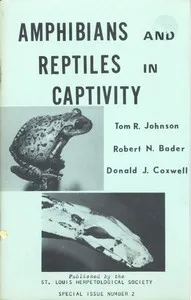 Amphibians and Reptiles in Captivity — Tom R. Johnson cover