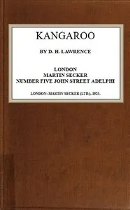 Kangaroo — D. H. (David Herbert) Lawrence cover
