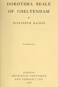 Dorothea Beale of Cheltenham cover