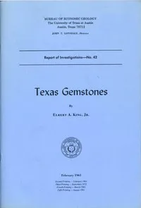 Texas Gemstones — Elbert A. King cover