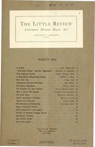 The Little Review, March 1914 (Vol. 1, No. 1) cover