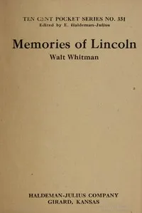 Memories of Lincoln — Walt Whitman cover