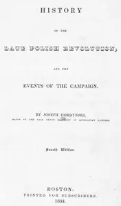 History of the Late Polish Revolution and the Events of the Campaign cover