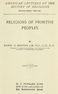 Religions of Primitive Peoples cover