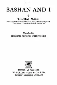 Bashan and I — Thomas Mann cover