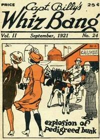 Captain Billy's Whiz Bang, Vol. 2, No. 24, September, 1921: America's Magazine of Wit, Humor and Filosophy — Various cover