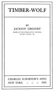 Timber-Wolf — Jackson Gregory cover