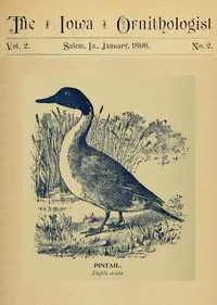 The Iowa Ornithologist, Volume 2, No. 2, January 1896: For the Student of Birds cover