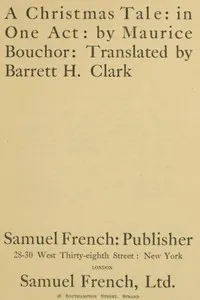 A Christmas Tale: in One Act — Maurice Bouchor cover