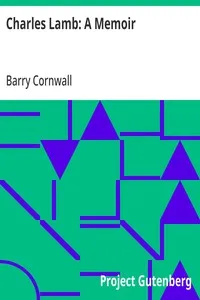 Charles Lamb: A Memoir — Barry Cornwall cover
