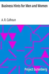 Business Hints for Men and Women cover