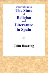 Observations on the State of Religion and Literature in Spain — John Bowring cover